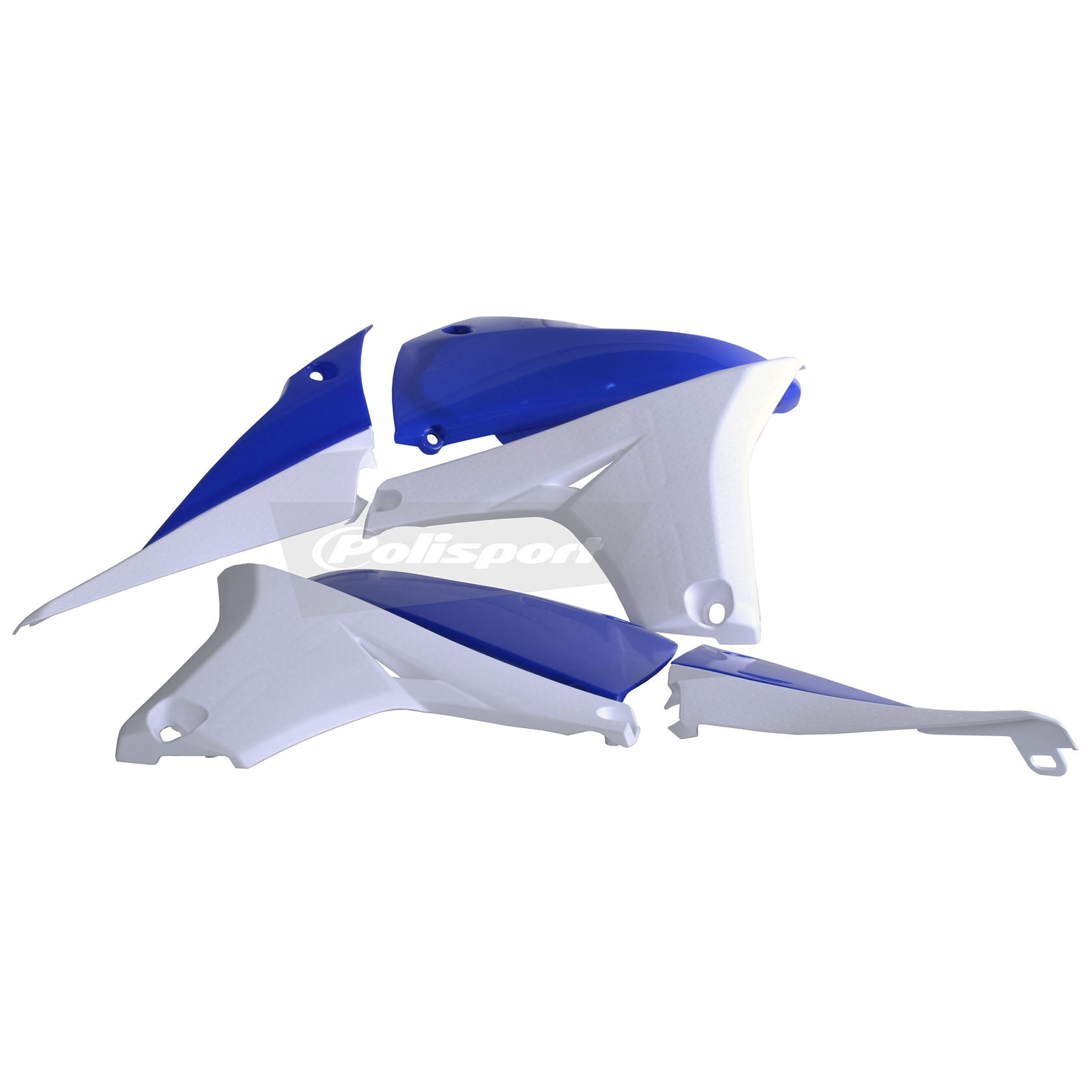 Пластмасови капаци за радиатор и резервоар Polisport Yamaha YZ450F - 2010-13 Yamaha blue/White OEM Color