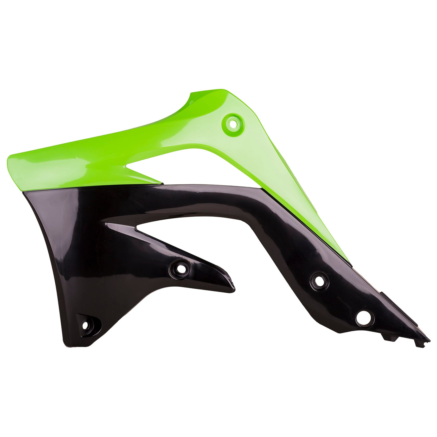 Пластмасови капаци за радиатор Polisport Kawasaki KX450F - 2012-15 Green/Black OEM Color