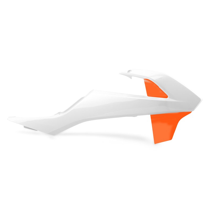 Пластмасови капаци за радиатор Polisport КТМ 65 SX (19) - 2016-21 KTM White/Orange OEM Color