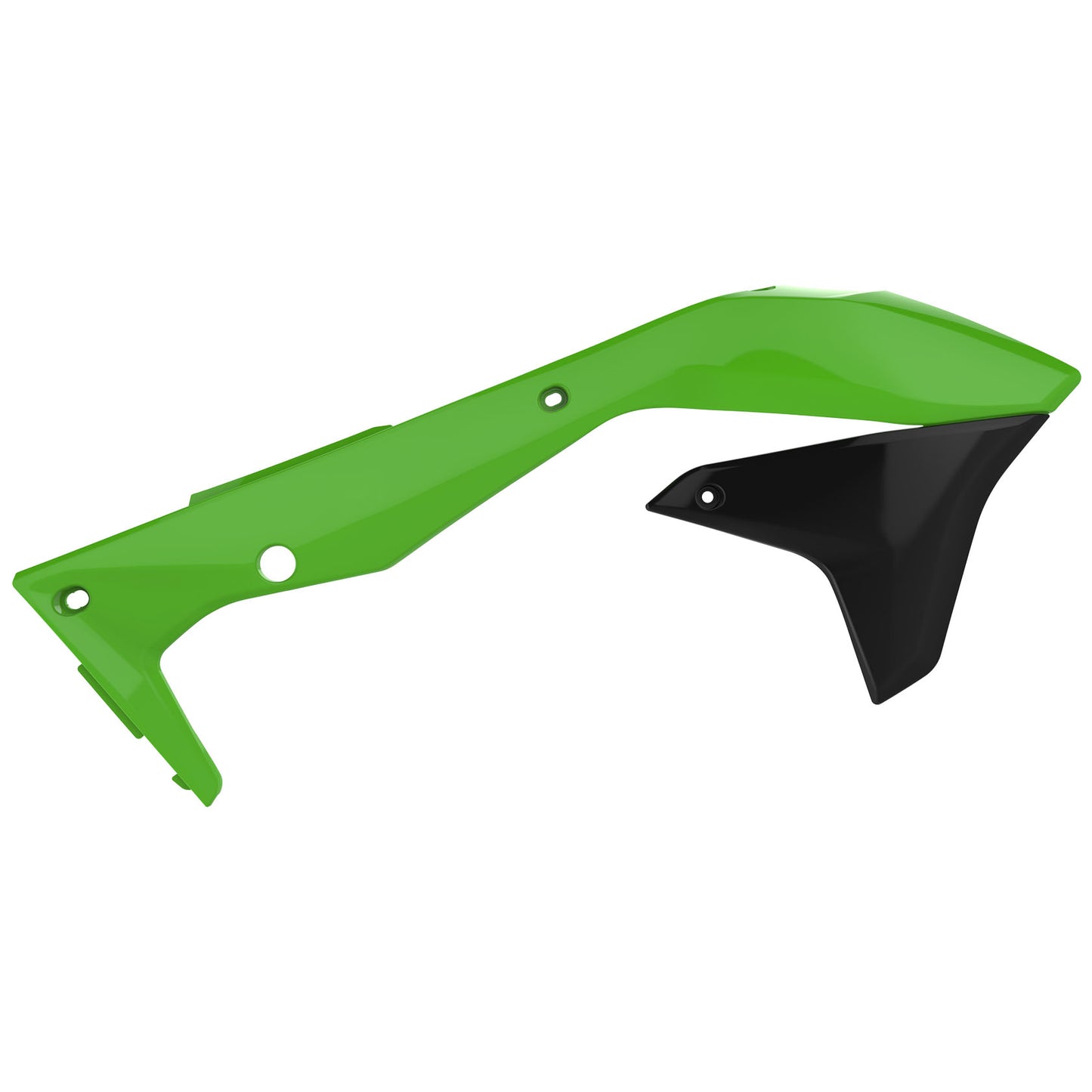 Пластмасови капаци за радиатор Polisport Kawasaki KX450F - 2016-18 Green/Black OEM Color