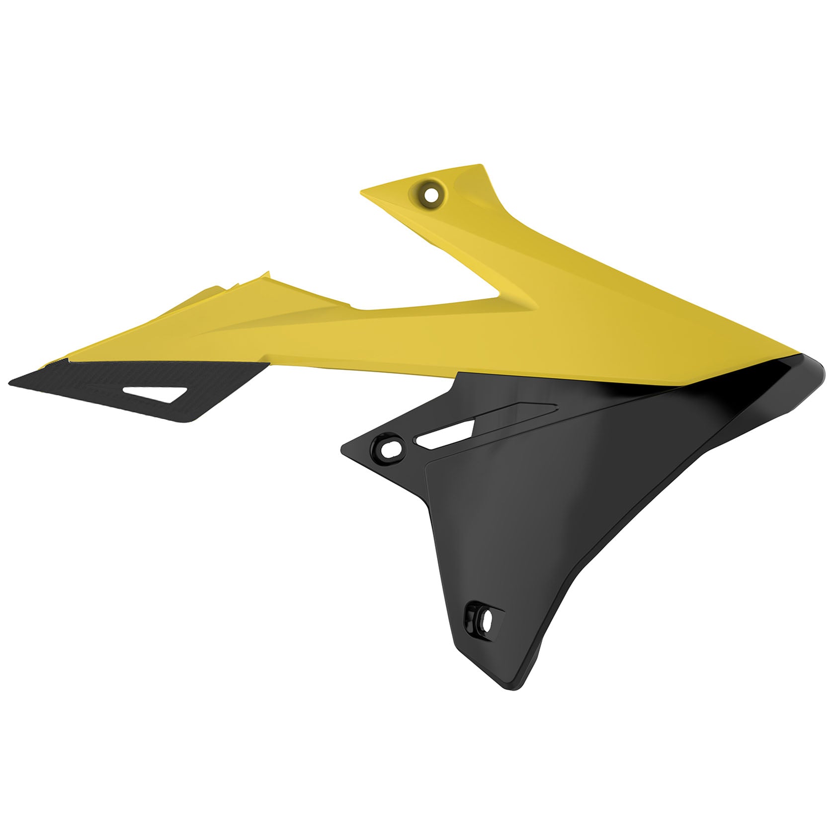 Пластмасови капаци за радиатор Polisport Suzuki RM125 / 250 рестайлинг RMZ (19) 2001-08 Yellow/Black Color