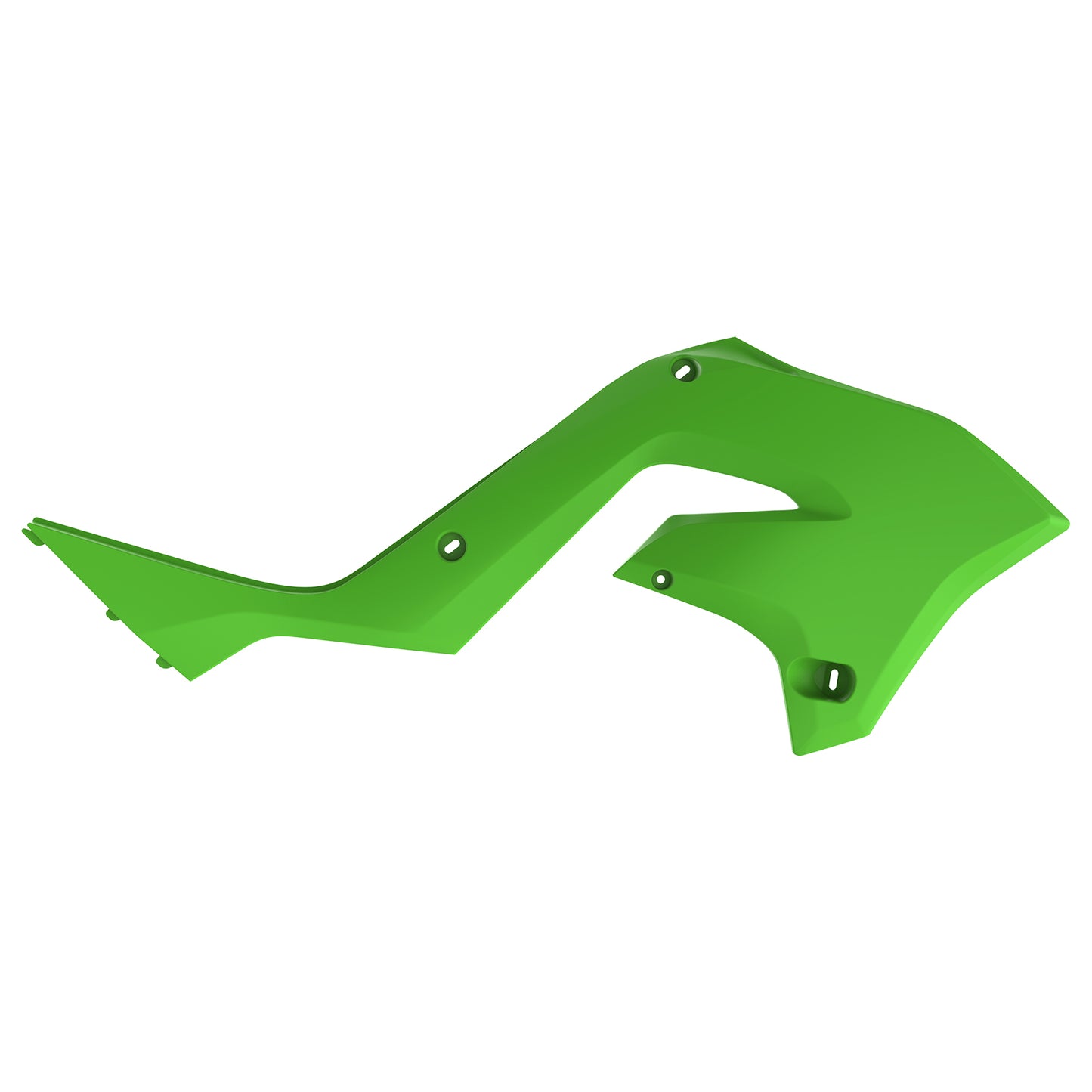 Пластмасови капаци за радиатор Polisport Kawasaki KX125 / 250 рестайлинг KX450 - 2003-08 Green