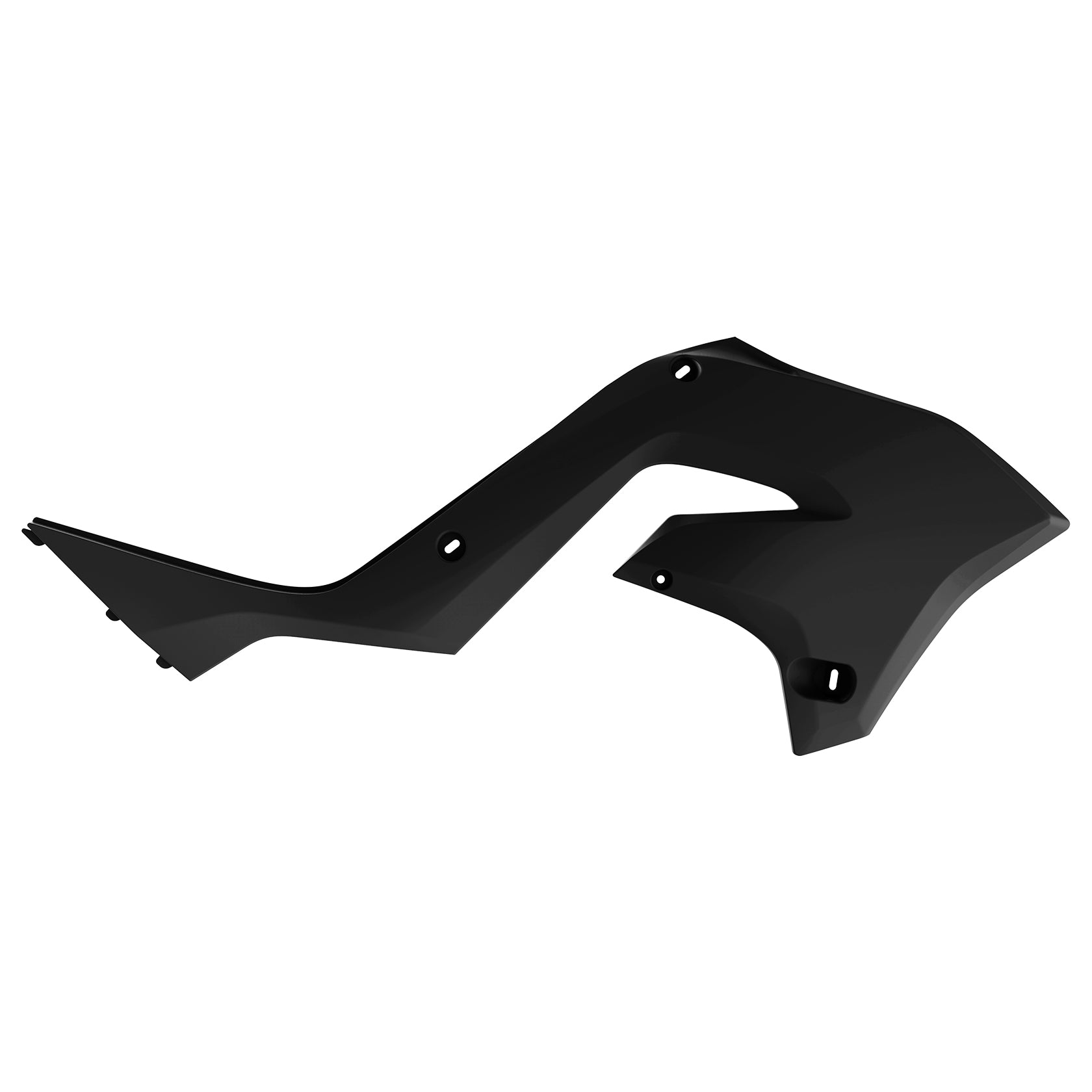 Пластмасови капаци за радиатор Polisport Kawasaki KX125 / 250 рестайлинг KX450 - 2003-08 Black