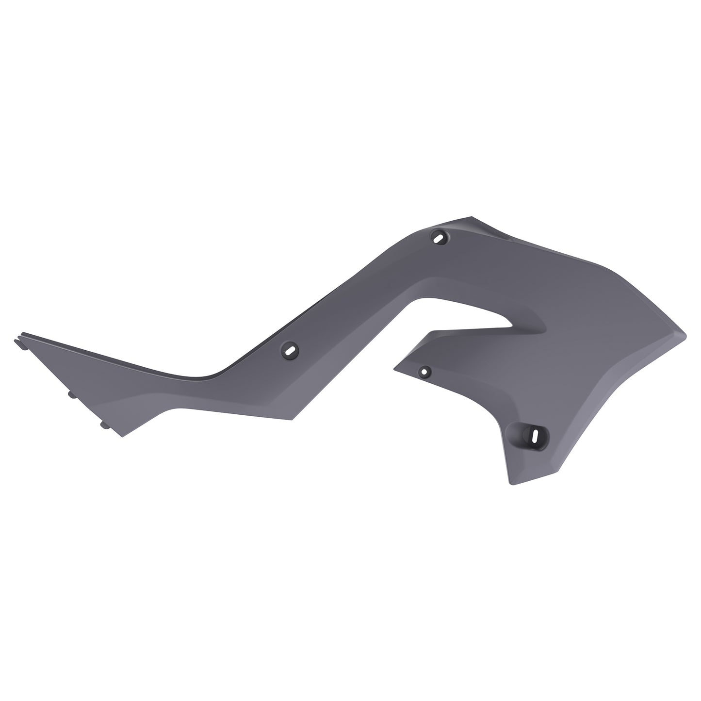 Пластмасови капаци за радиатор Polisport Kawasaki KX125 / 250 рестайлинг KX450 - 2003-08 Nardo Grey
