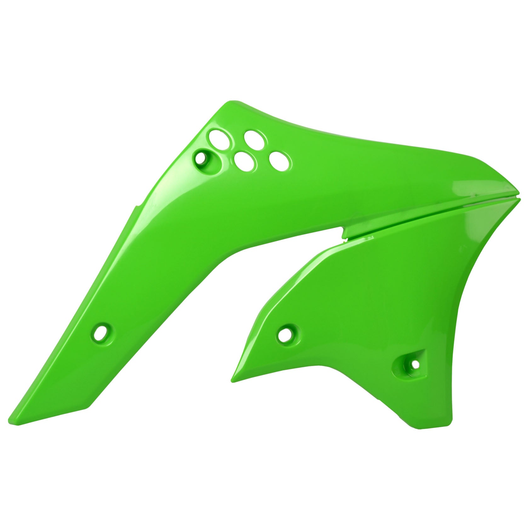 Пластмасови капаци за радиатор Polisport Kawasaki KX250F - 2006-08 Green OEM Color