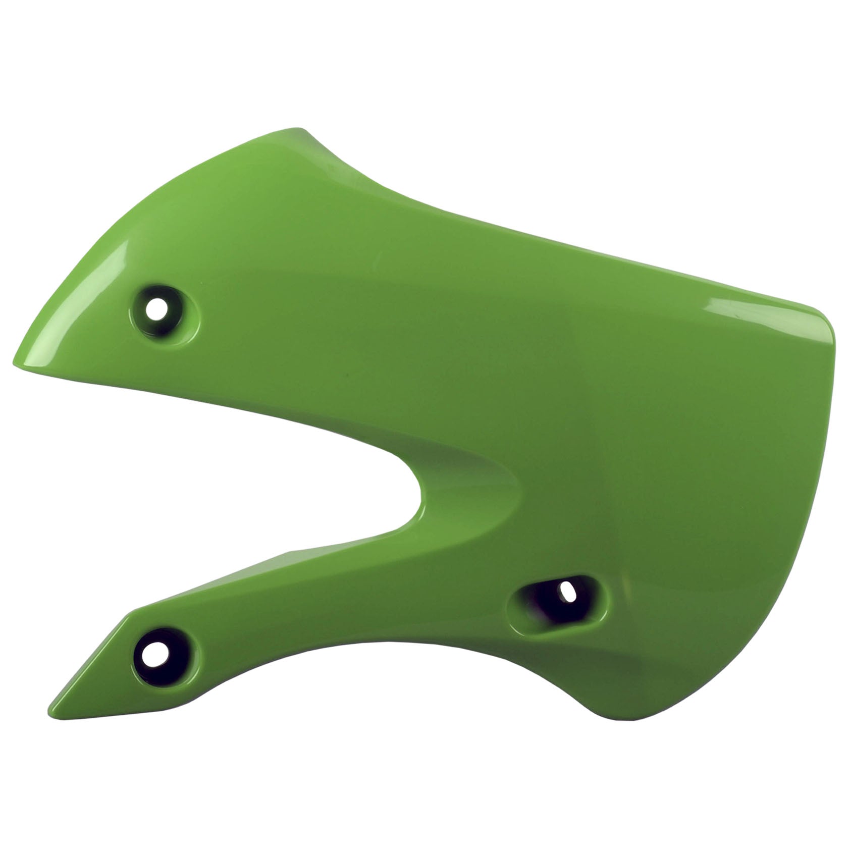Пластмасови капаци за радиатор Polisport Kawasaki KLX110 - 2002-09 / KX65 - 2000-21 Green OEM Color