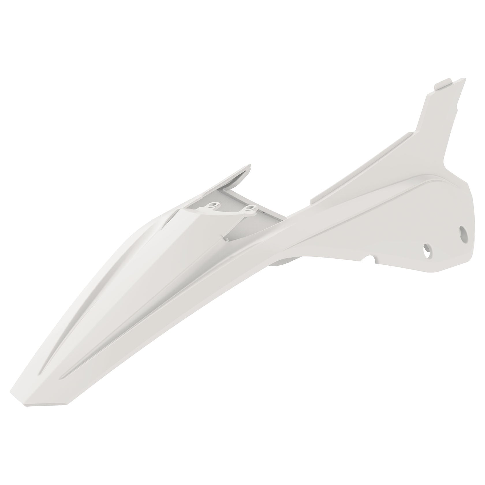 Заден калник със страничен панел Polisport BETA RR250/300 2ST 350/400/450 4ST - 2020-21 White