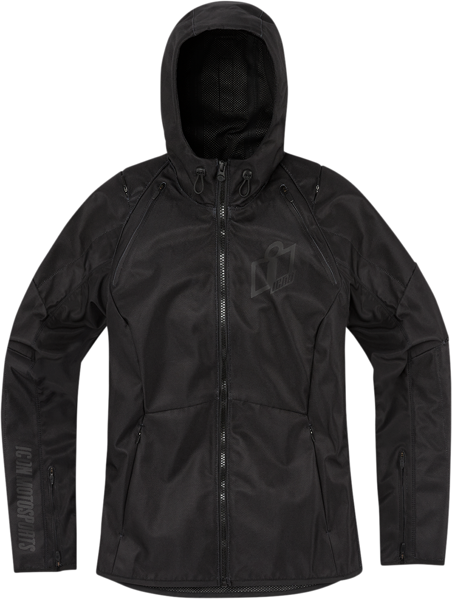 Дамско текстилно мото яке ICON AIRFORM CE BK