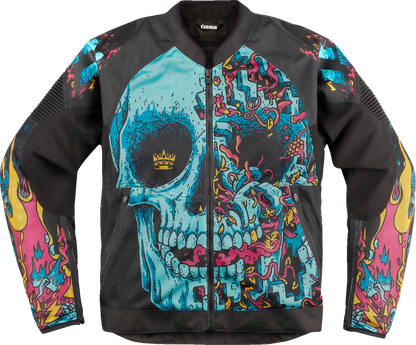 Мото яке ICON Overlord3™ MESH MUNCHIES Turquoise