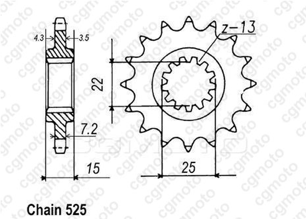 Комплект верига и пиньони REGINA KAWASAKI ZX600R 95-97