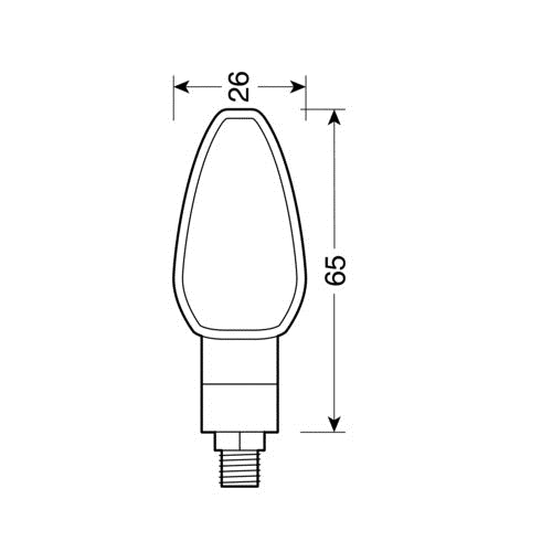 LED мигачи TUAREG BLACK- 90098