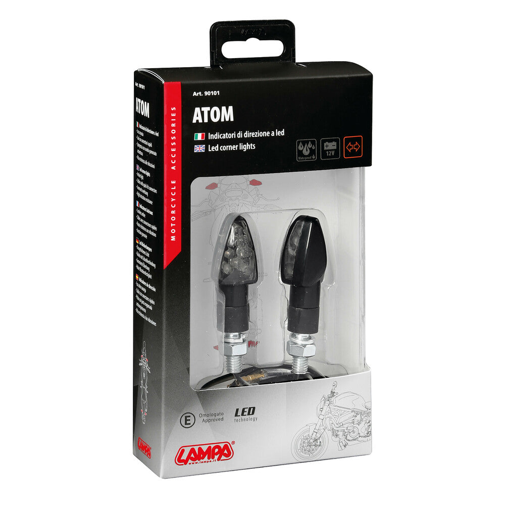 LED мигачи ATOM BLACK – 90101