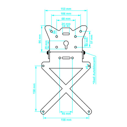 Стойка за номер – X-plate 90144