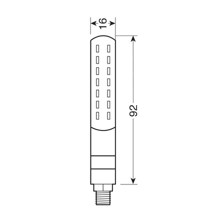 Предни мигачи/светлини Line SQ 12V LED - 90478