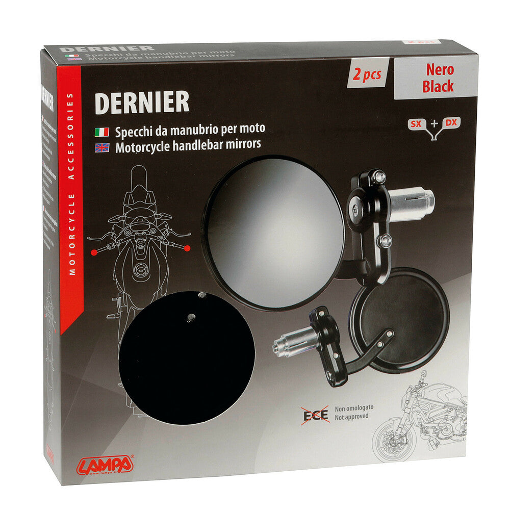 Мото огледала LAMPA DERNIER BLACK 90491