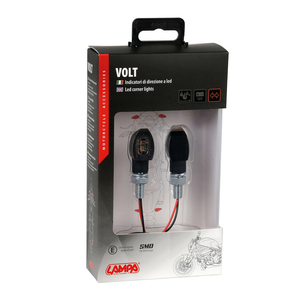 LED мото мигачи VOLT BLACK 90504