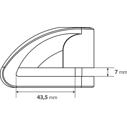 Заключвалка диск Stone black 90588