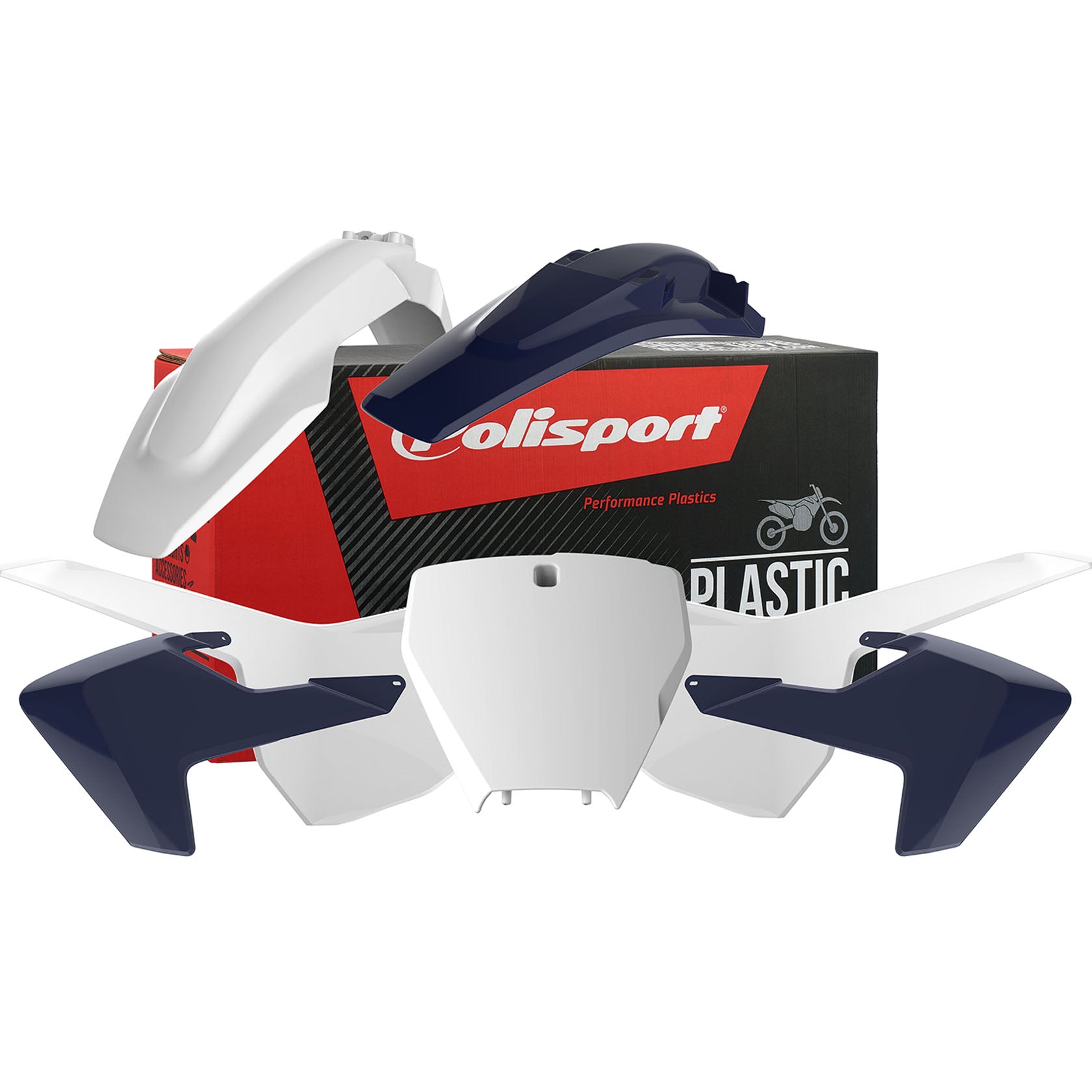 Пластмасов MX кит Polisport за Husqvarna TC125/250; FC250/350/450 2016-18 OEM Color