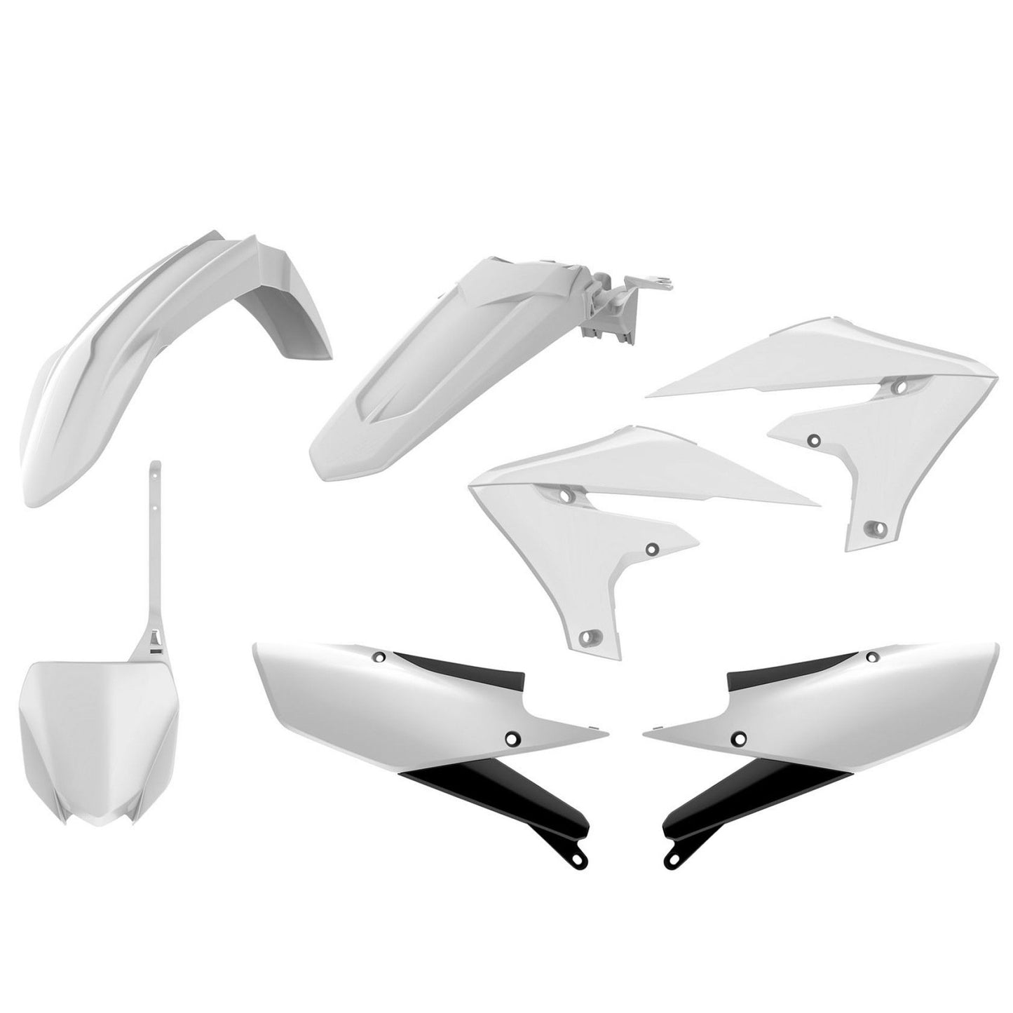 Пластмасов MX Replica кит POLISPORT за YAMAHA YZ250F - 2019-2020 / YZ450F- 2018-2020 WHITE