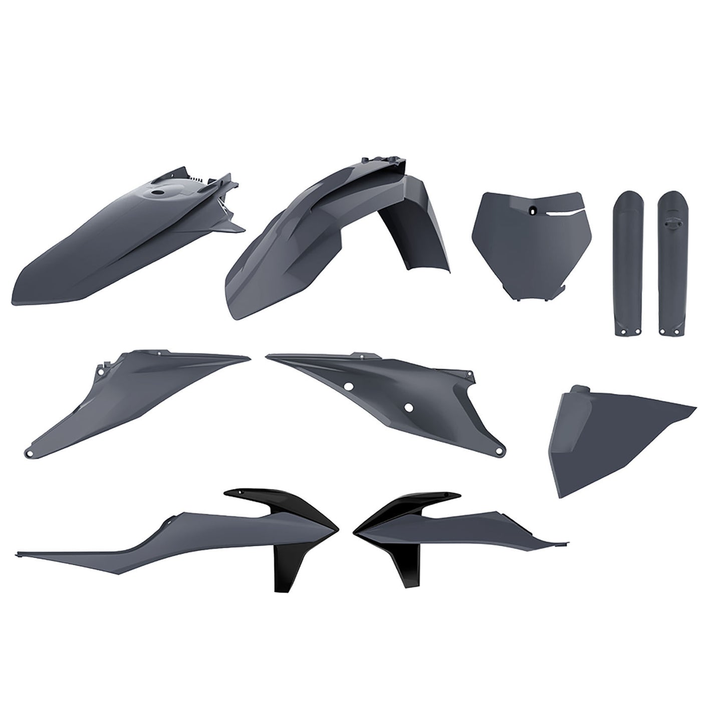 Пластмасов MX Replica кит POLISPORT за KTM SX/ SX-F/ XC/ XC-F - 2019-21 Nardo Grey