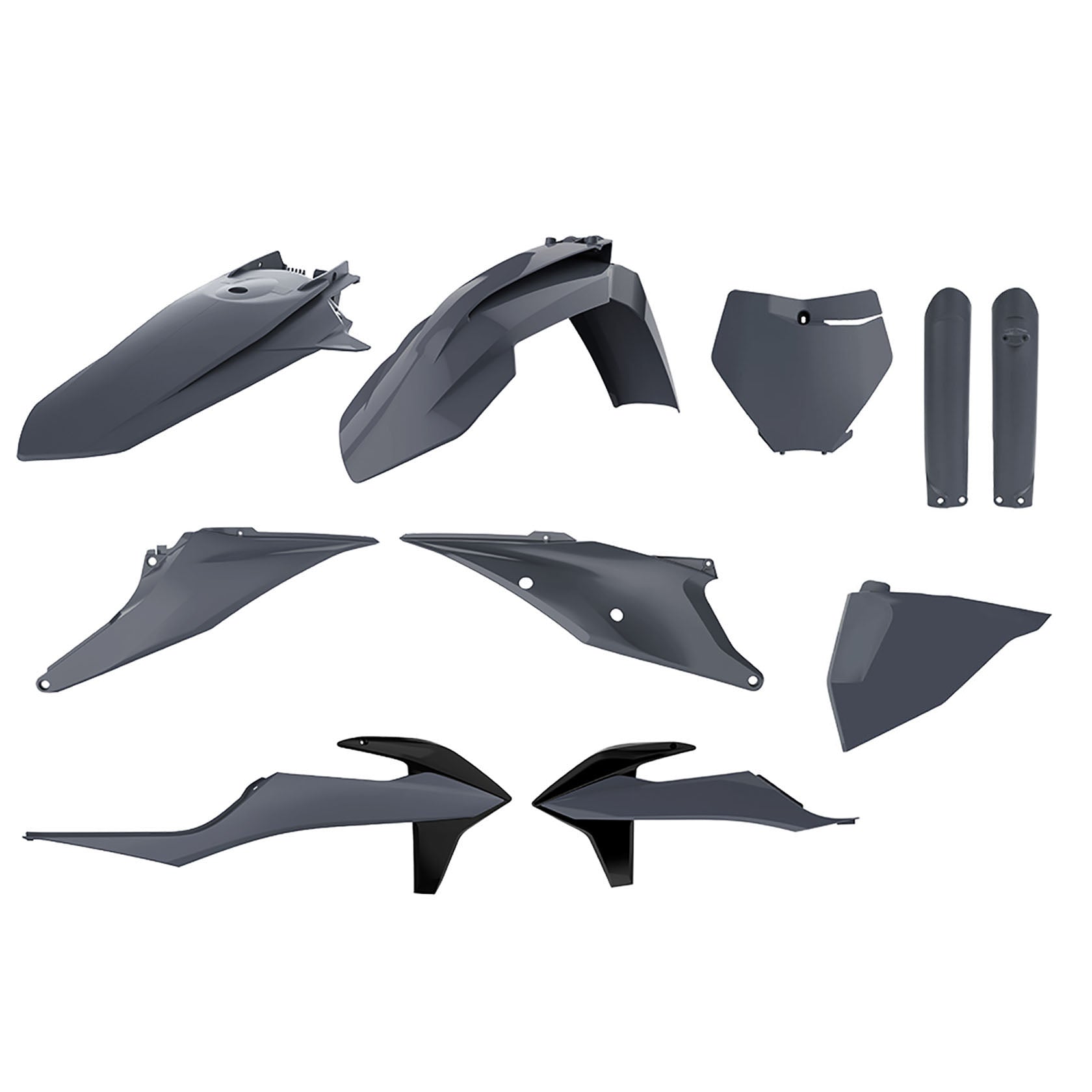 Пластмасов MX Replica кит POLISPORT за KTM SX/ SX-F/ XC/ XC-F - 2019-21 Nardo Grey