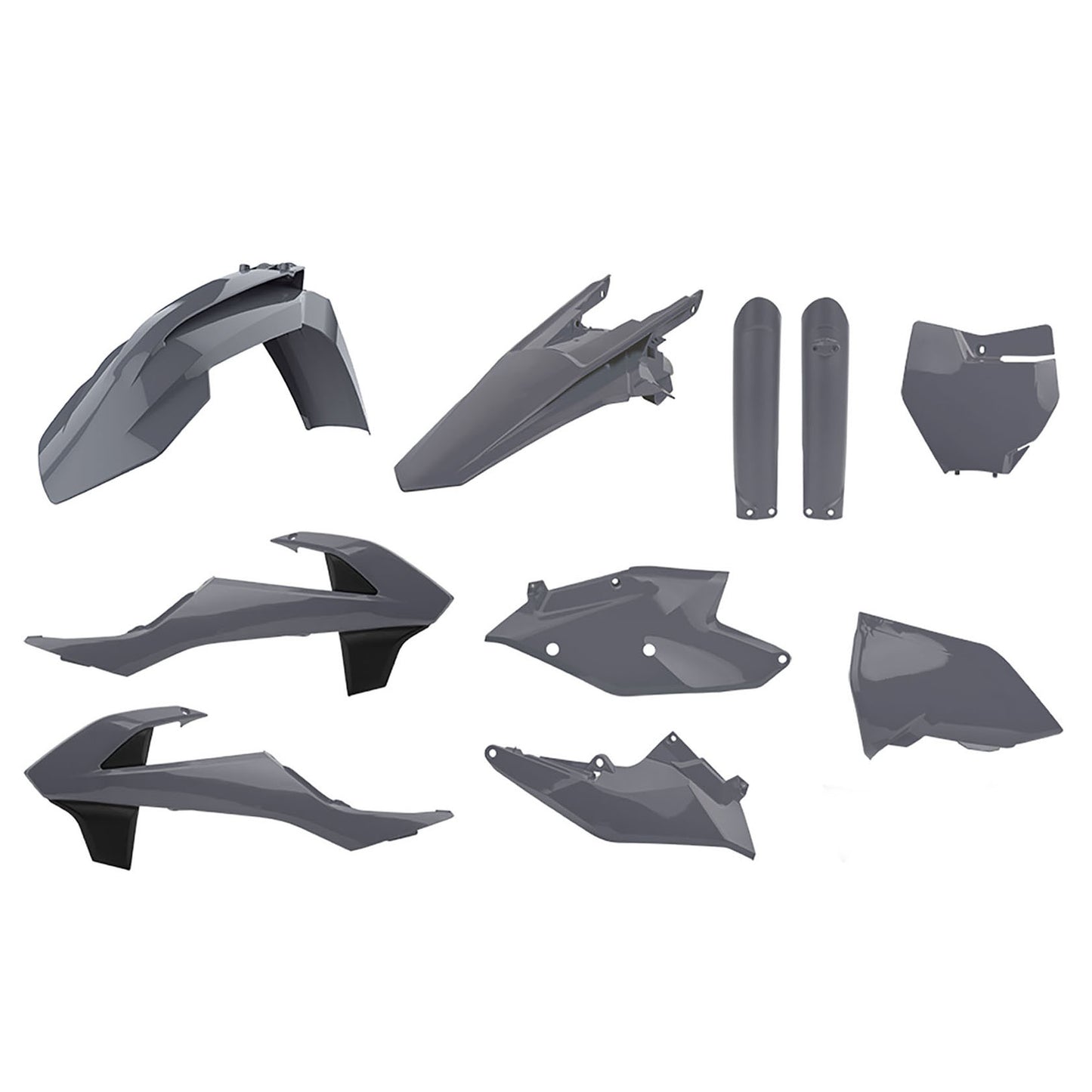 Пластмасов MX Replica кит POLISPORT за KTM SX/ SX-F/ XC-F Nardo Grey