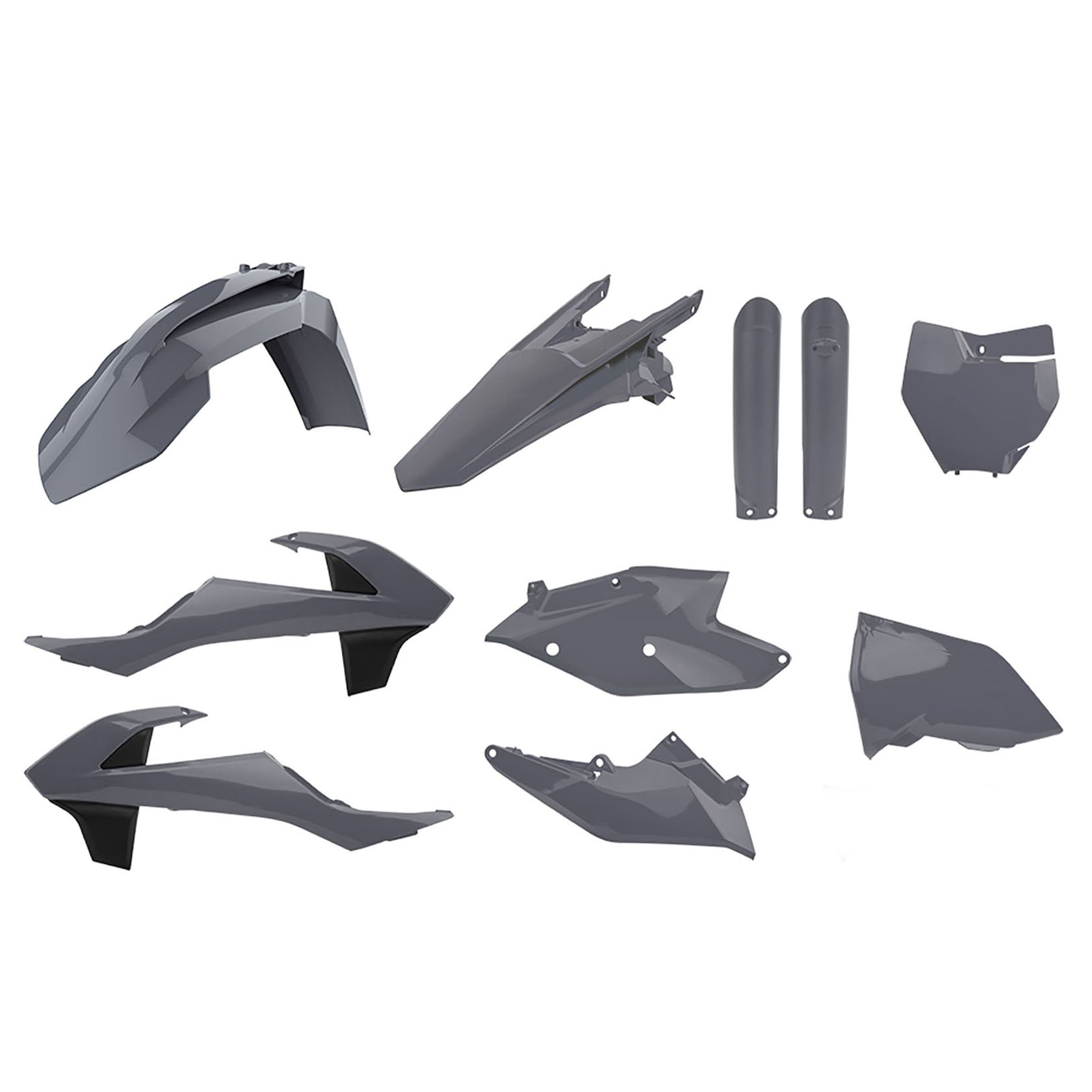 Пластмасов MX Replica кит POLISPORT за KTM SX/ SX-F/ XC-F Nardo Grey