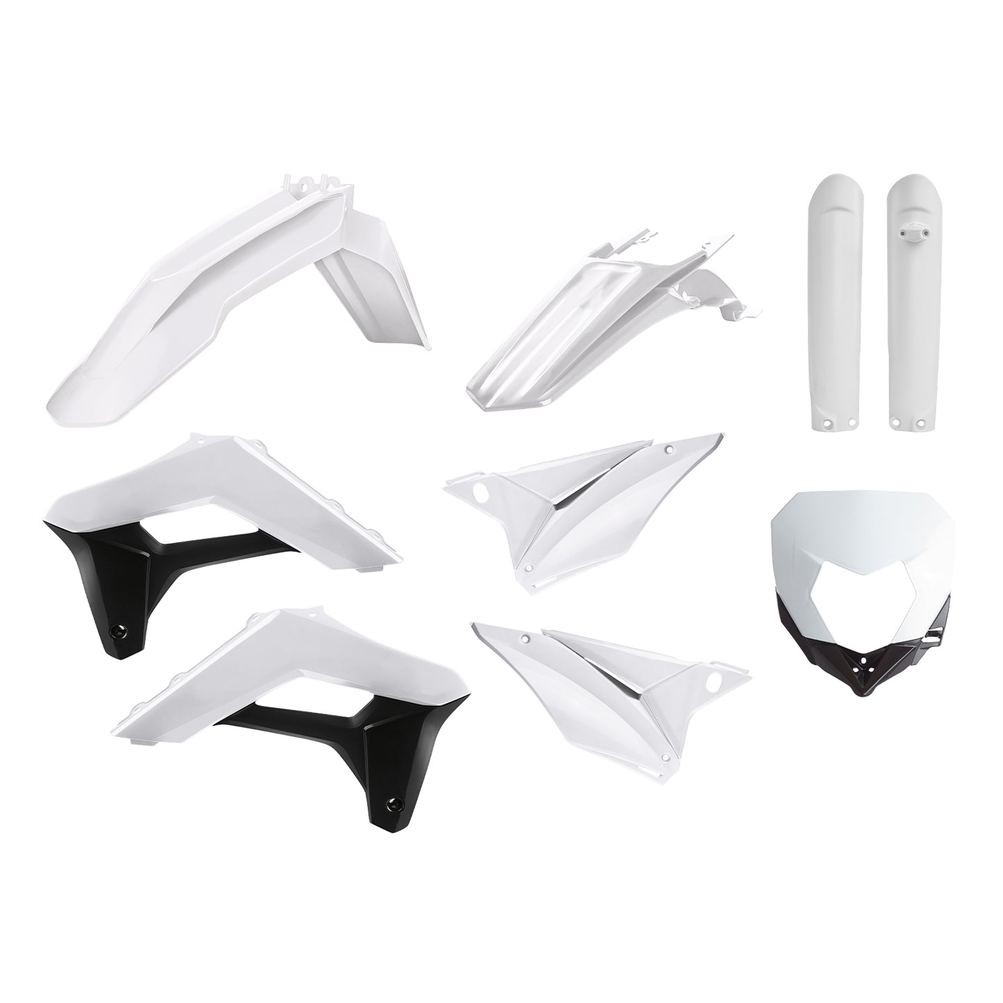 Пластмасов Full Enduro кит Polisport за Sherco SE-R/SEF-R - 2017-21 White OEM Color