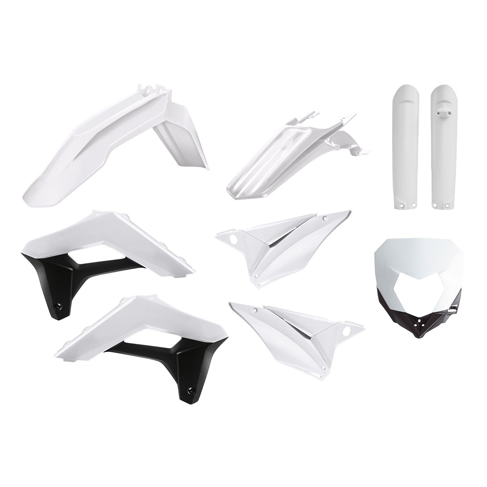 Пластмасов Full Enduro кит Polisport за Sherco SE-R/SEF-R - 2017-21 White OEM Color