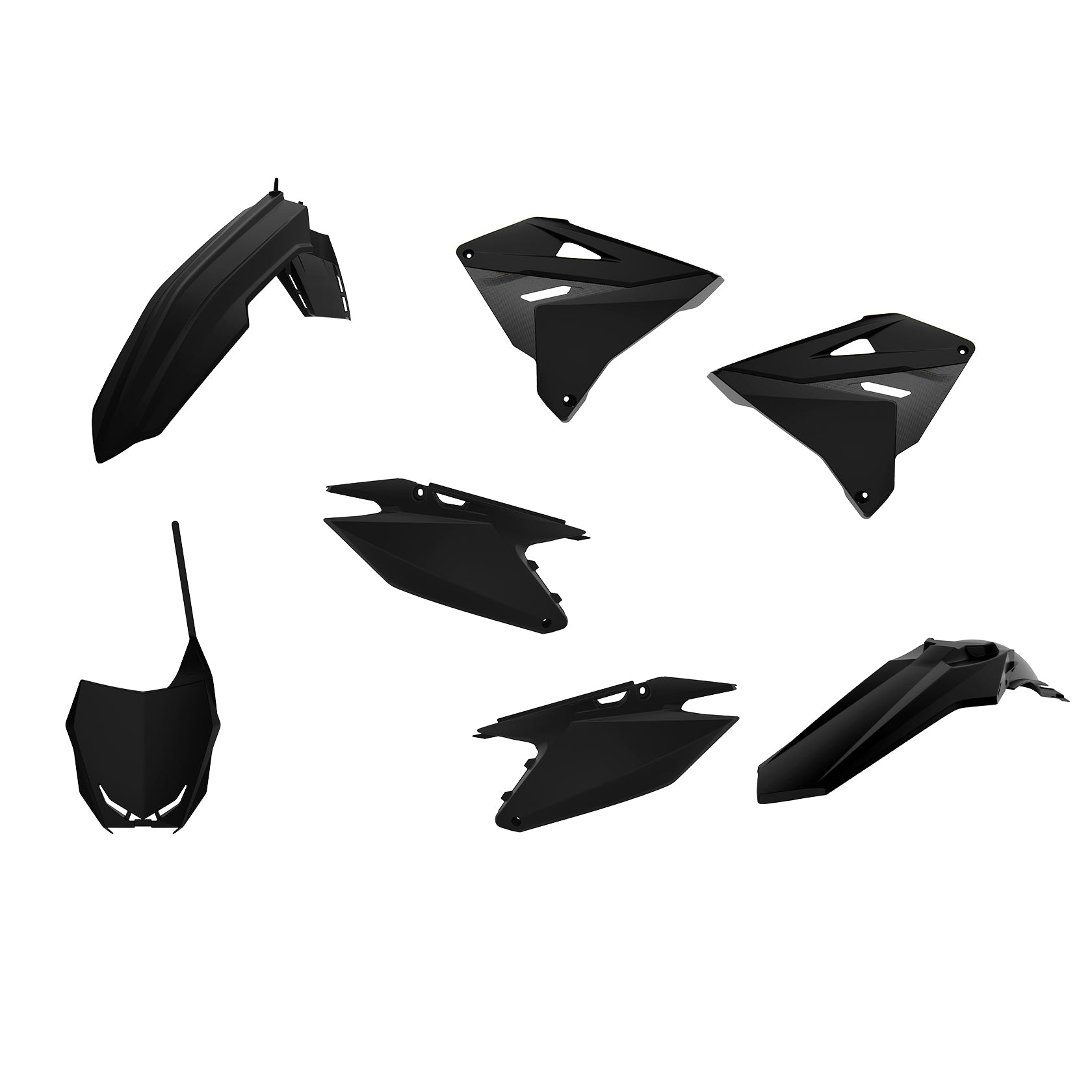 Рестайлинг пластмасов MX комплект POLISPORT за Suzuki RM125 / RM250 -2001-08 Black (19)