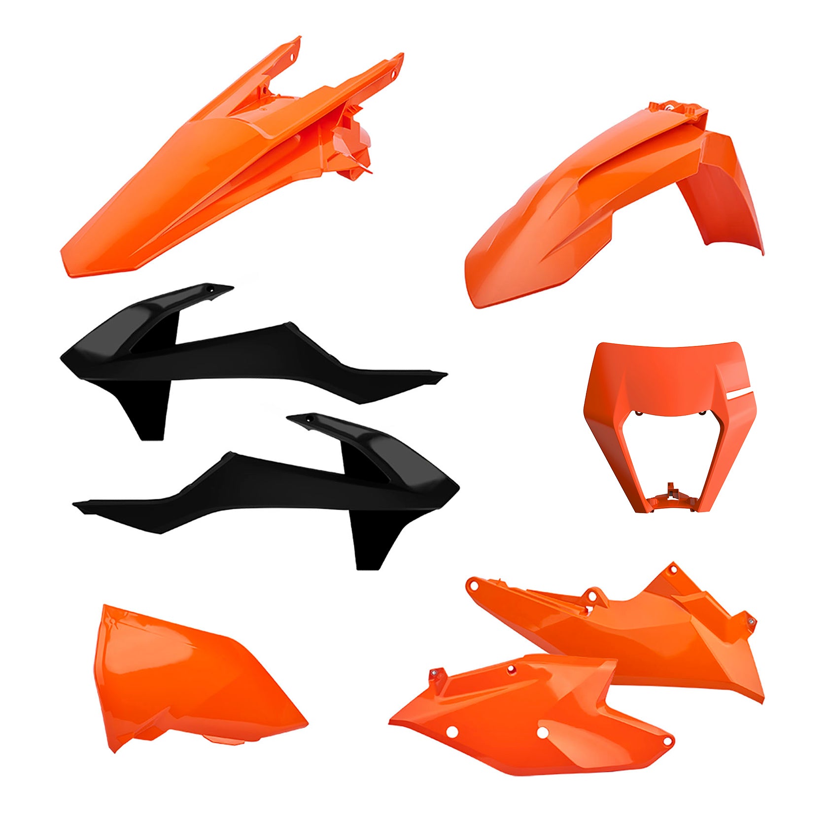Пластмасов Enduro кит Polisport за KTM EXC/ EXC-F/XC-W/ XCF-W-2017-19 OEM Color