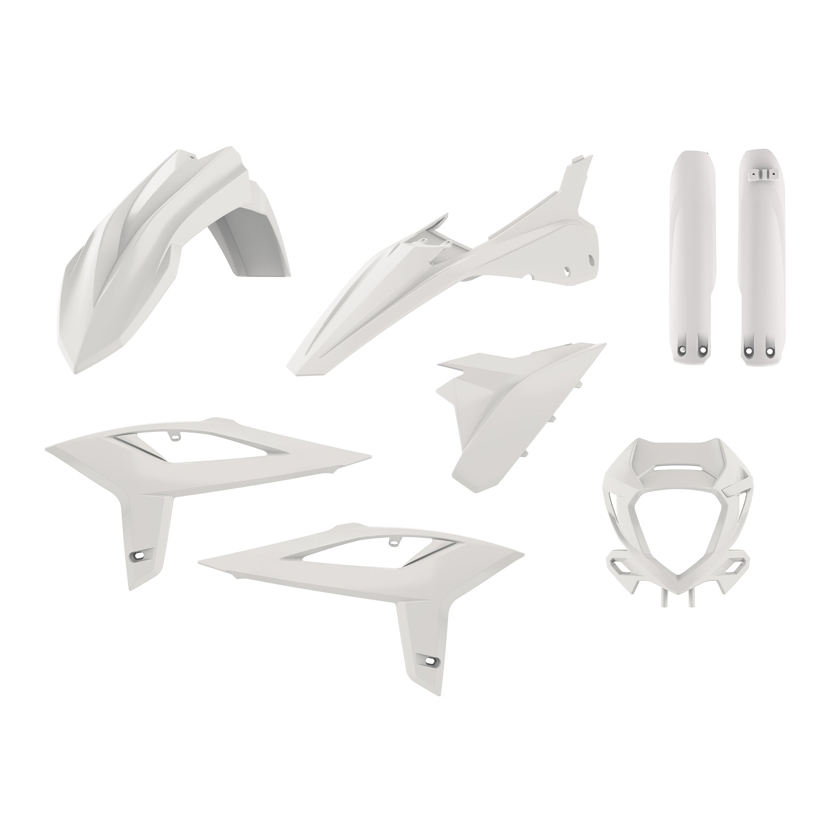 Пластмасов Full Enduro кит Polisport за BETA RR 250/300 2ST 350/400/450 4ST - 2020-21 White OEM Color
