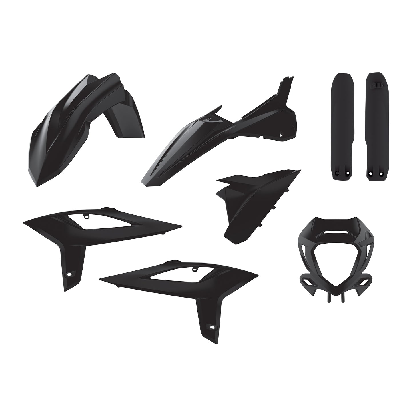 Пластмасов Full Enduro кит Polisport за BETA RR 250/300 2ST 350/400/450 4ST - 2020-21 Black