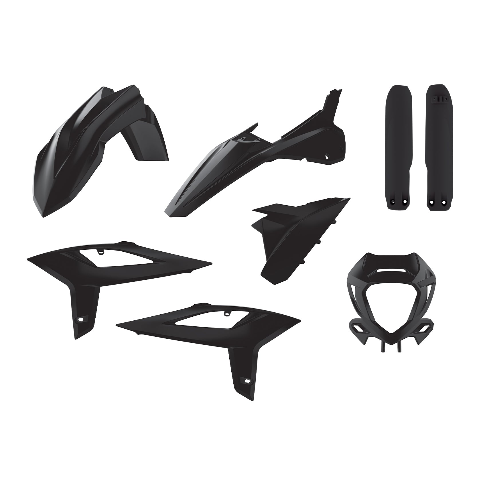 Пластмасов Full Enduro кит Polisport за BETA RR 250/300 2ST 350/400/450 4ST - 2020-21 Black