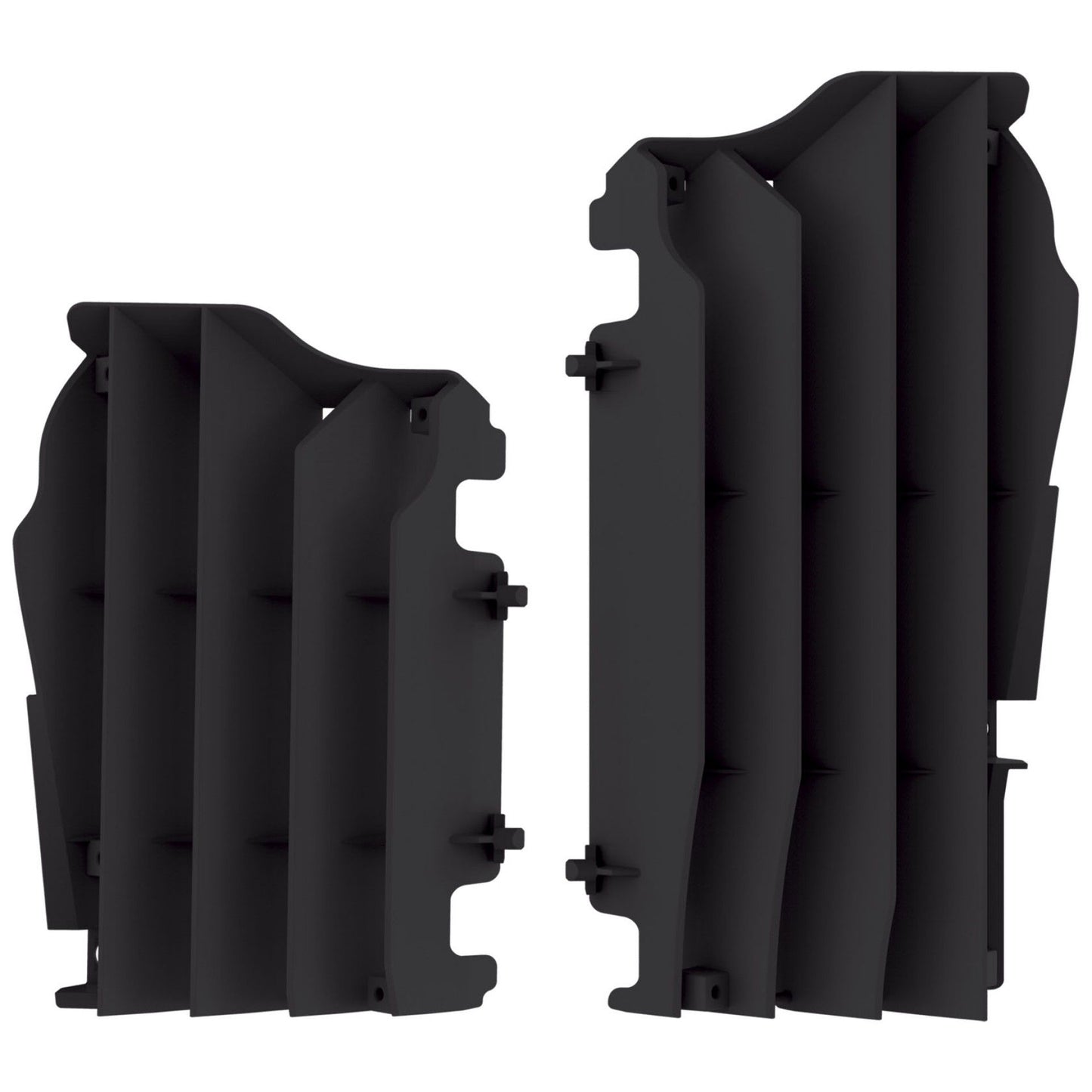 Преден предпазител за радиатор POLISPORT KAWASAKI KX450F(16-20) BLACK