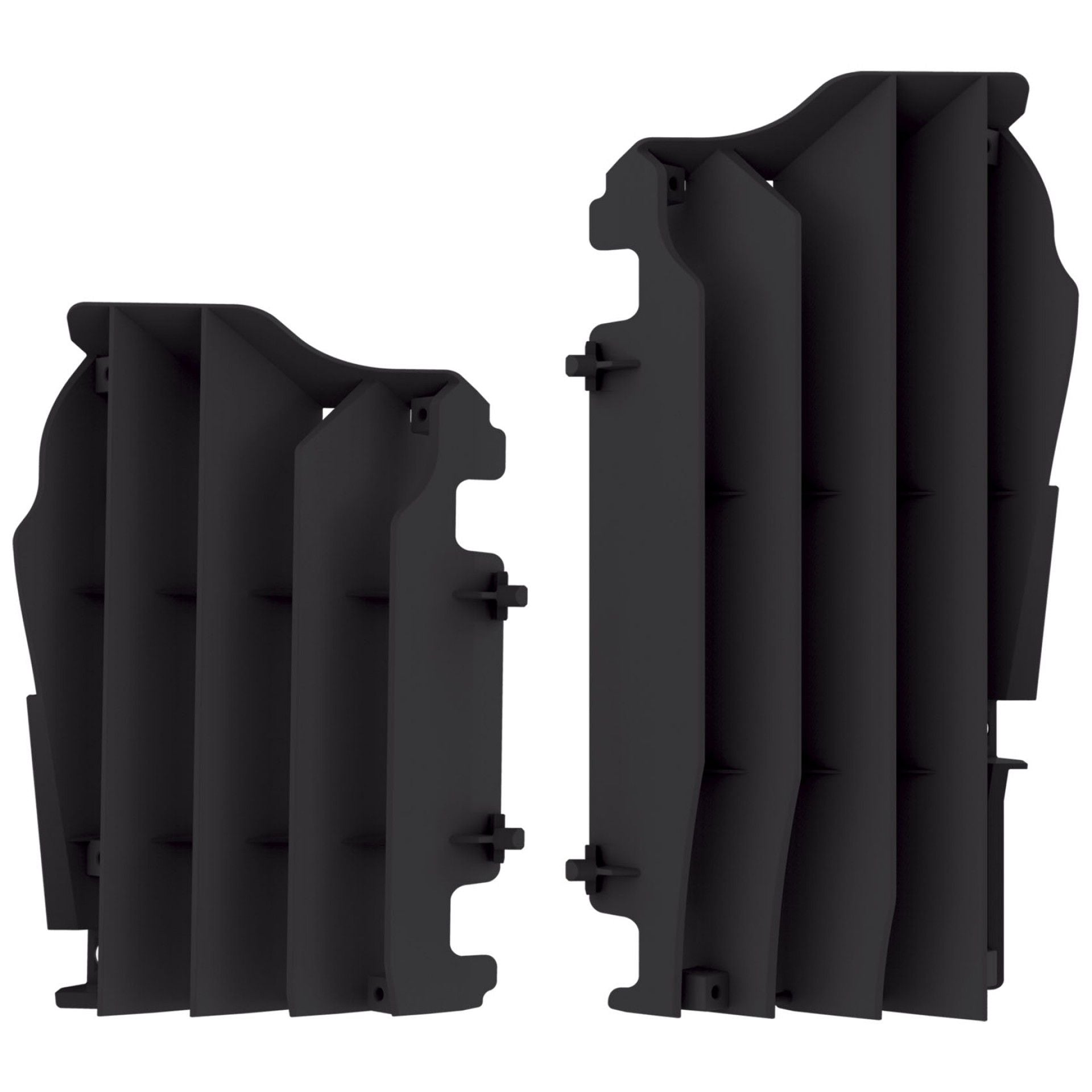 Преден предпазител за радиатор POLISPORT KAWASAKI KX450F(16-20) BLACK
