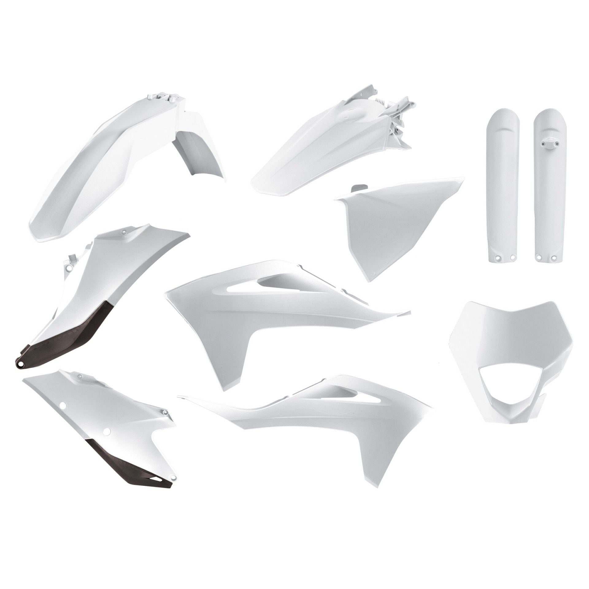 Пластмасов Full Enduro кит Polisport за GAS GAS EC/EC-F - 2021 White