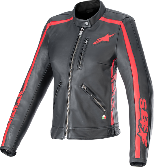 Дамско кожено яке ALPINESTARS Stella DYNO B/R