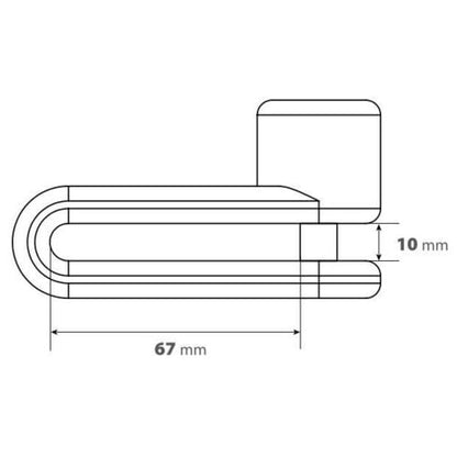 Заключвалка диск Pinch XL Ø 10mm black 91565