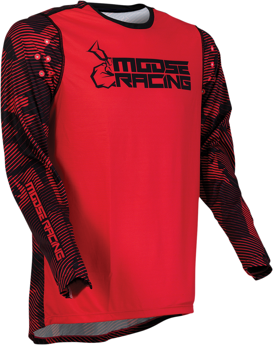 Мотокрос блуза MOOSE RACING AGROID BLACK/RED