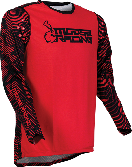 Мотокрос блуза MOOSE RACING AGROID BLACK/RED