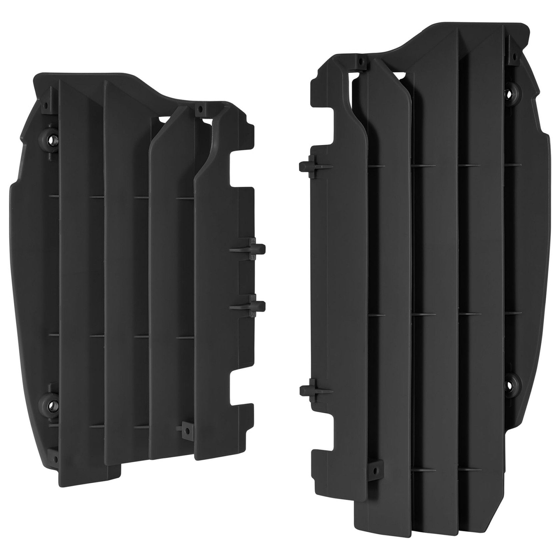 Преден предпазител за радиатор POLISPORT KAWASAKI KX450F(12-15) BLACK