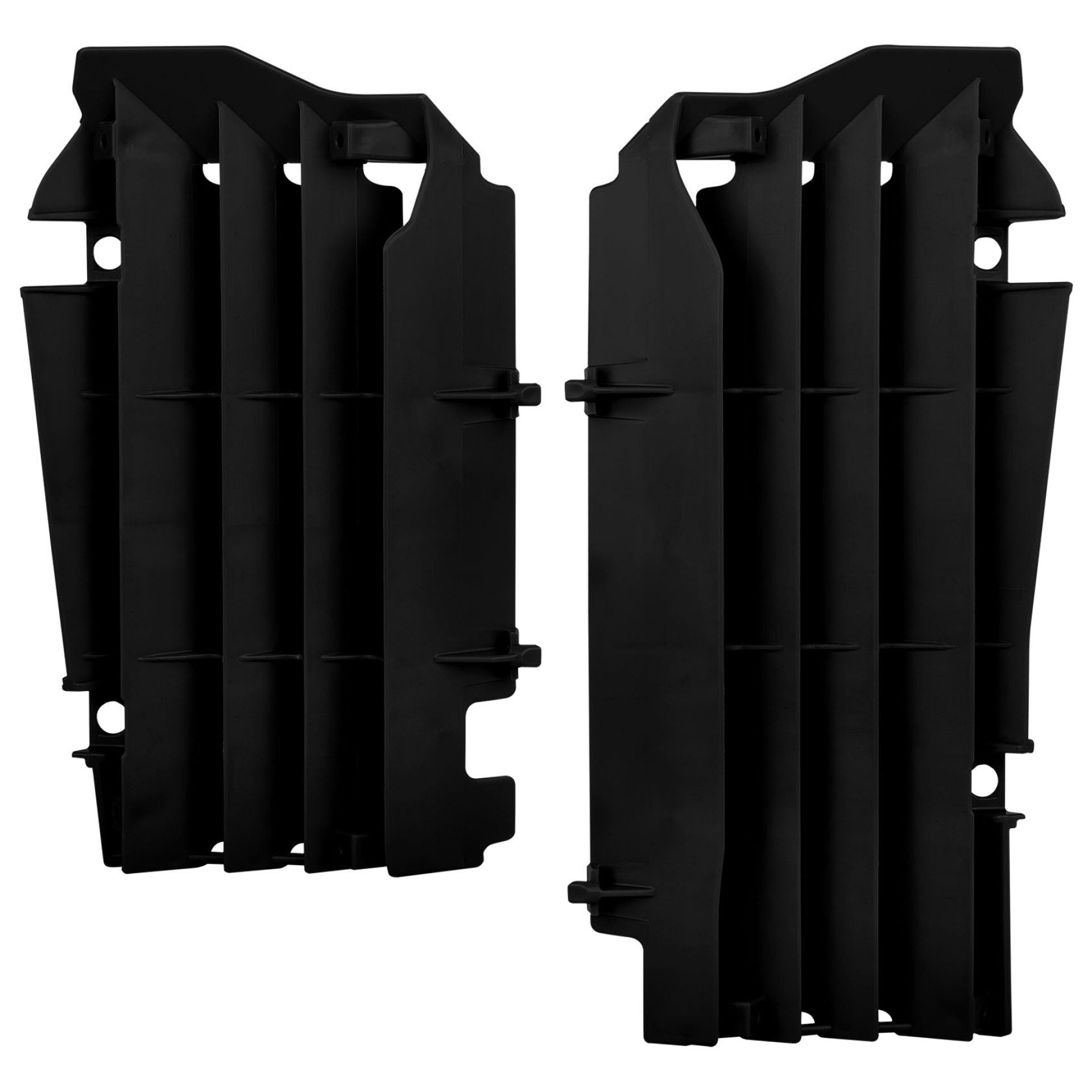 Преден предпазител за радиатор POLISPORT KAWASAKI KX250F(17-20) BLACK