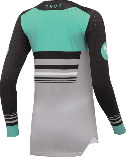 Дамско мотокрос джърси THOR PRIME BLAZE BLACK/TEAL