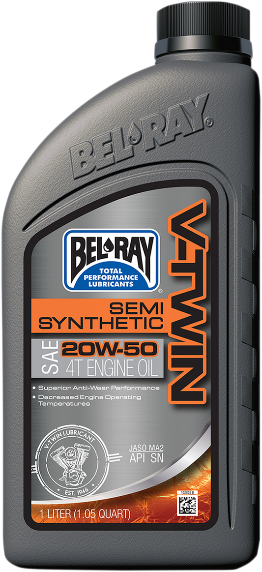Масло BEL-RAY V-Twin Semi-Synthetic 4T 20W-50 1L