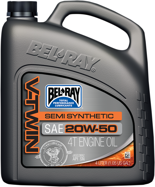Масло BEL-RAY V-Twin Semi-Synthetic 4T 20W-50 4L