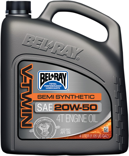 Масло BEL-RAY V-Twin Semi-Synthetic 4T 20W-50 4L