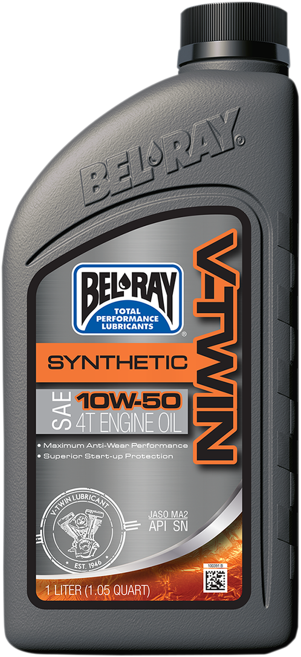 Масло BEL-RAY V-Twin Synthetic 4T 10W-50 1L