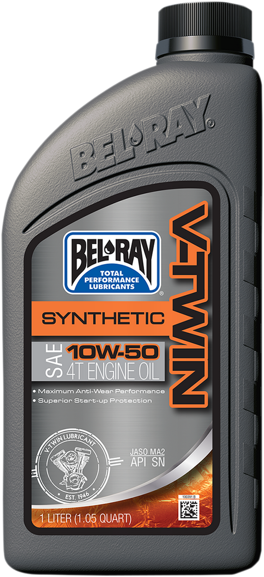 Масло BEL-RAY V-Twin Synthetic 4T 10W-50 1L