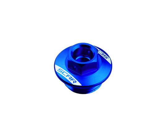 Капачка за масло SCAR за KAWASAKI BLUE